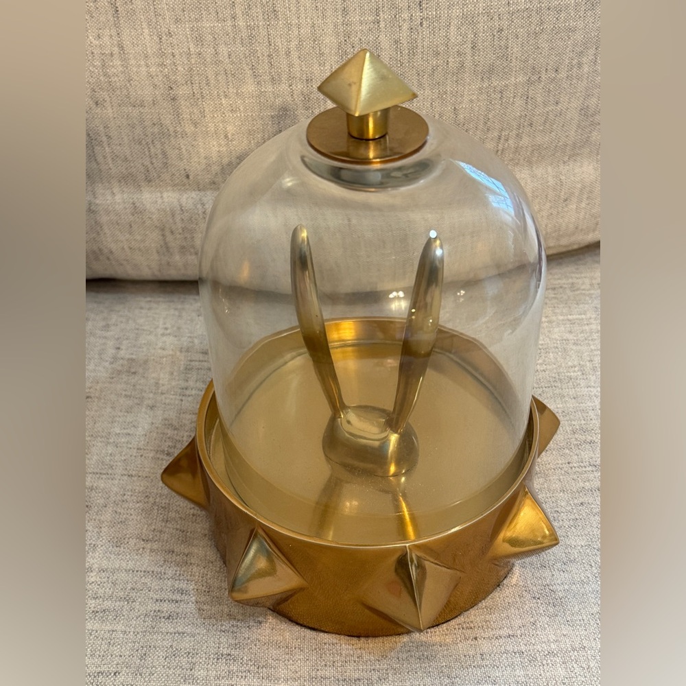 Pottery Barn Teen Emily & Merritt bunny ear jewelry cloche dome organizer holder